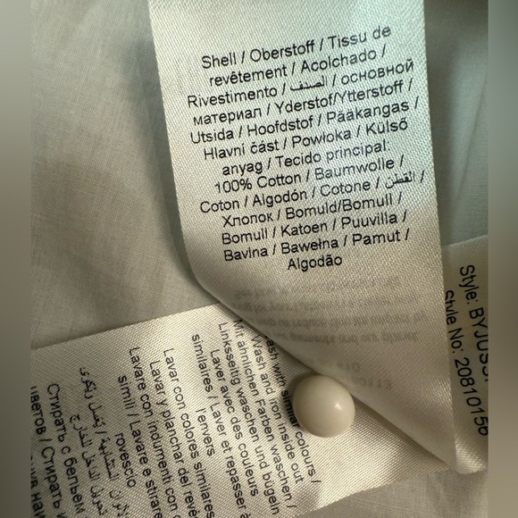 B.YOUNG Jussi Shirt with Embroidered Peter Pan Collar - Bright White Size 6 - Picture 12 of 14